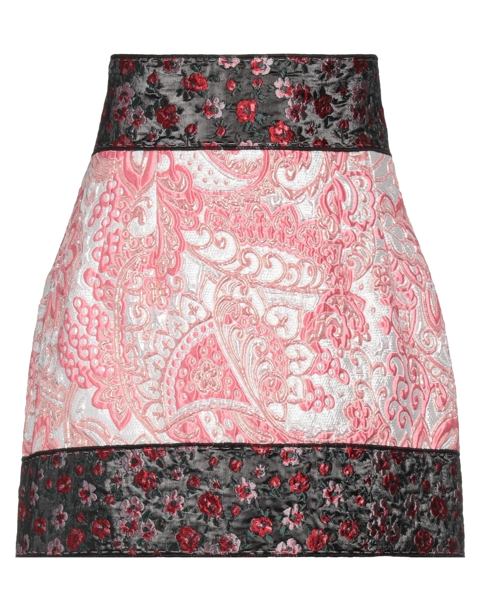 Shop Dolce & Gabbana Woman Mini Skirt Pink Size 8 Acetate, Polyester, Silk, Metallic Polyester, Synthetic