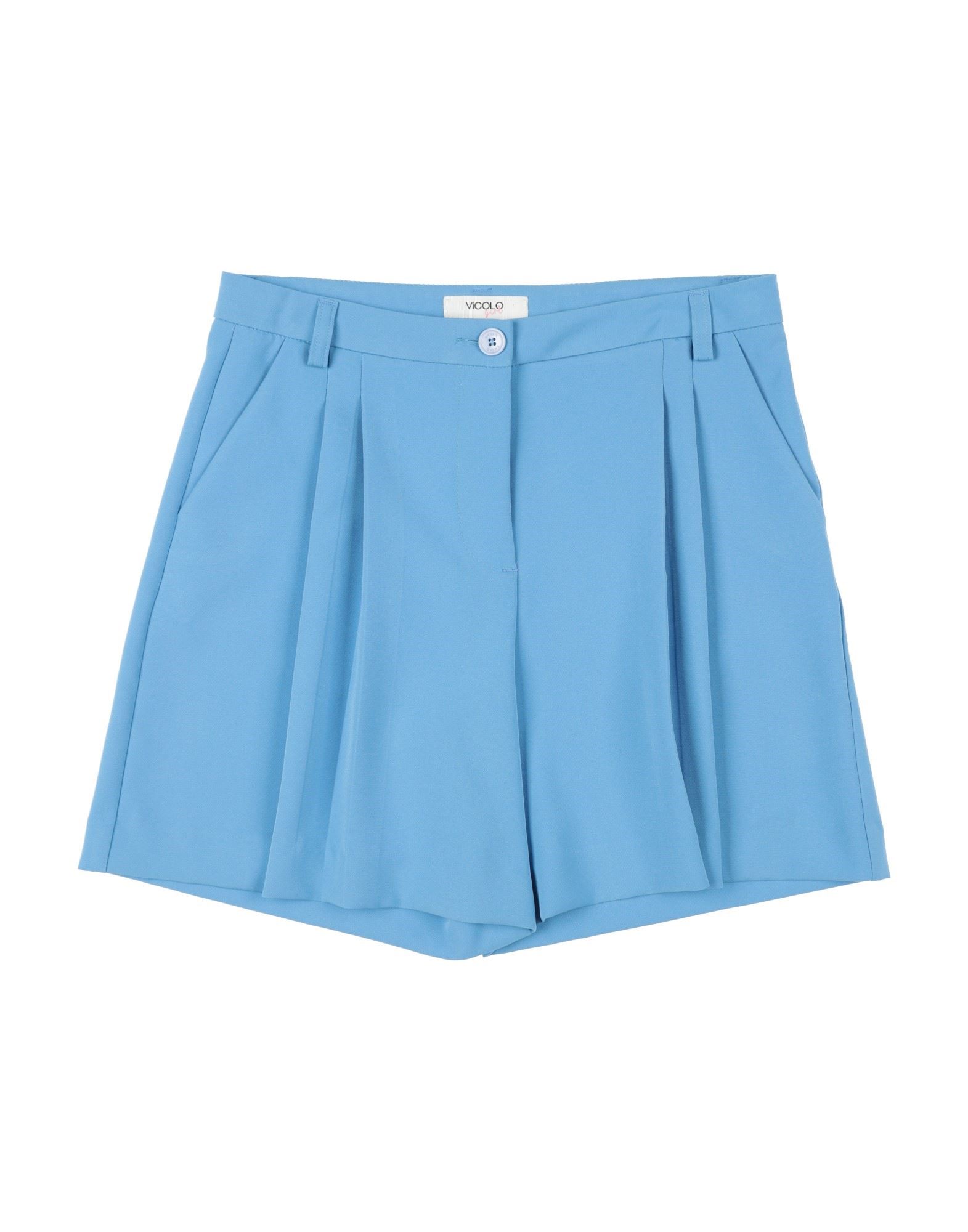 Vicolo Kids'  Toddler Girl Shorts & Bermuda Shorts Azure Size 4 Polyester, Elastane In Blue