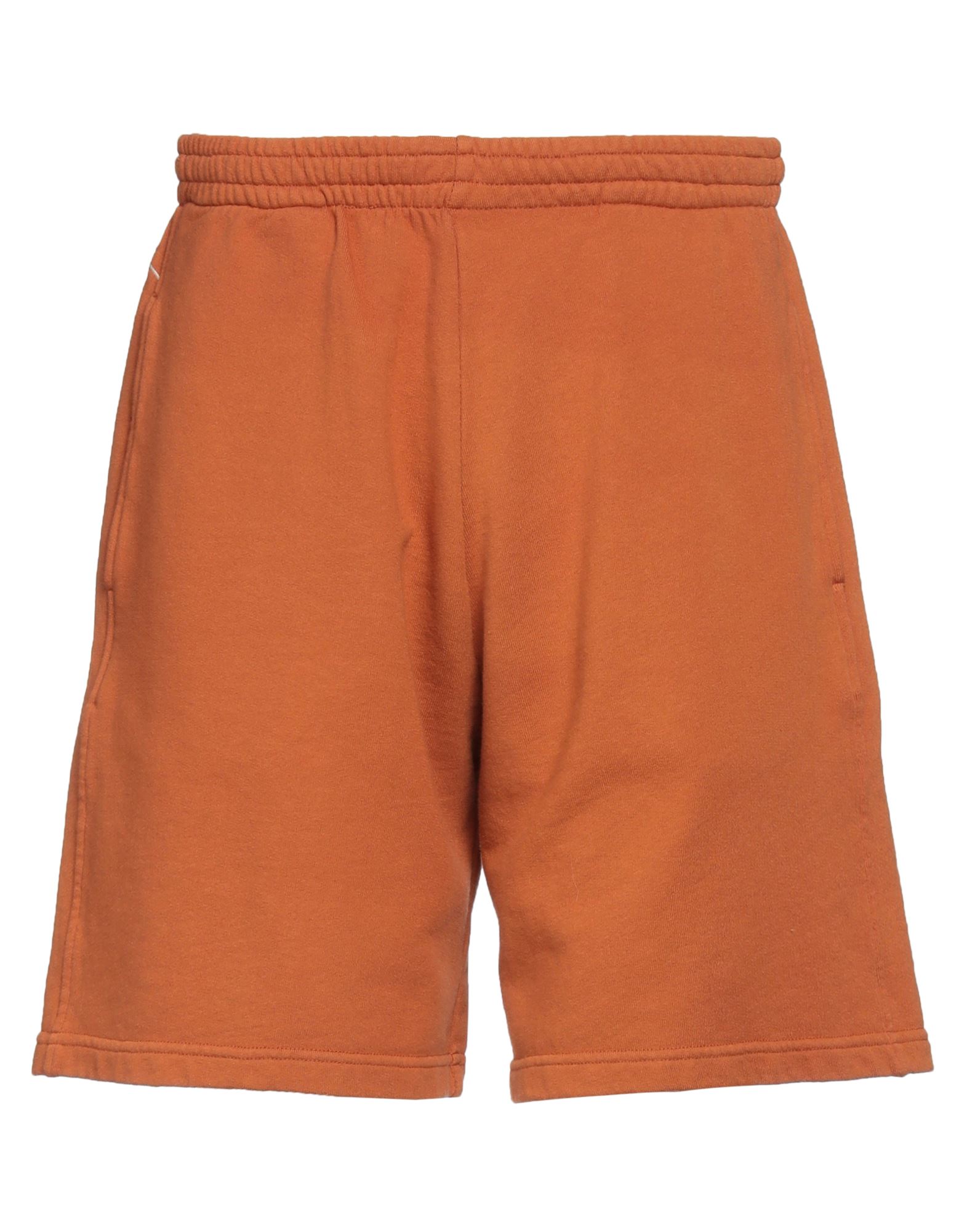 Cruna Man Shorts & Bermuda Shorts Rust Size M Cotton In Red