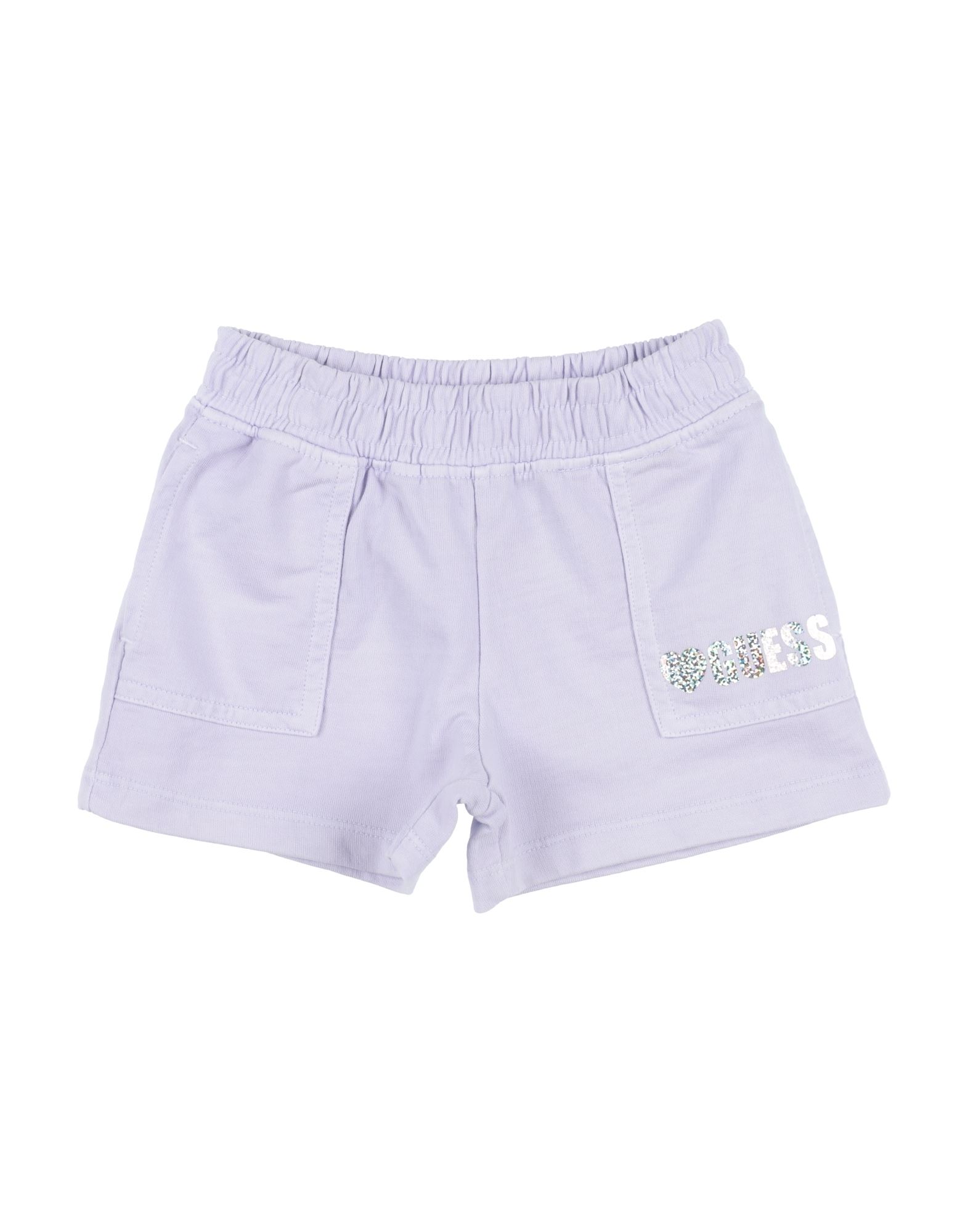 Guess Kids'  Newborn Girl Shorts & Bermuda Shorts Lilac Size 3 Cotton In Purple
