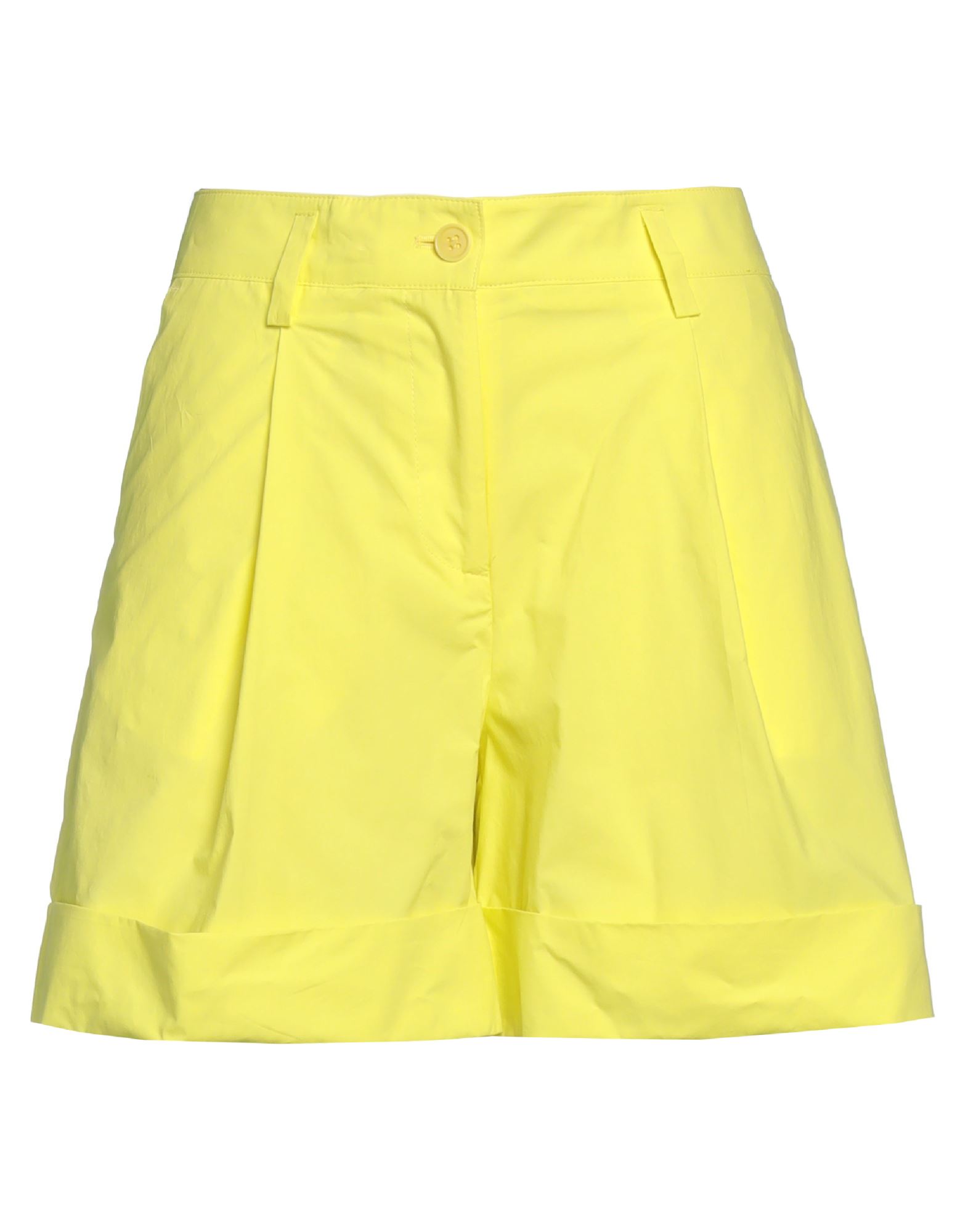 P.a.r.o.s.h P. A.r. O.s. H. Woman Shorts & Bermuda Shorts Light Yellow Size M Cotton