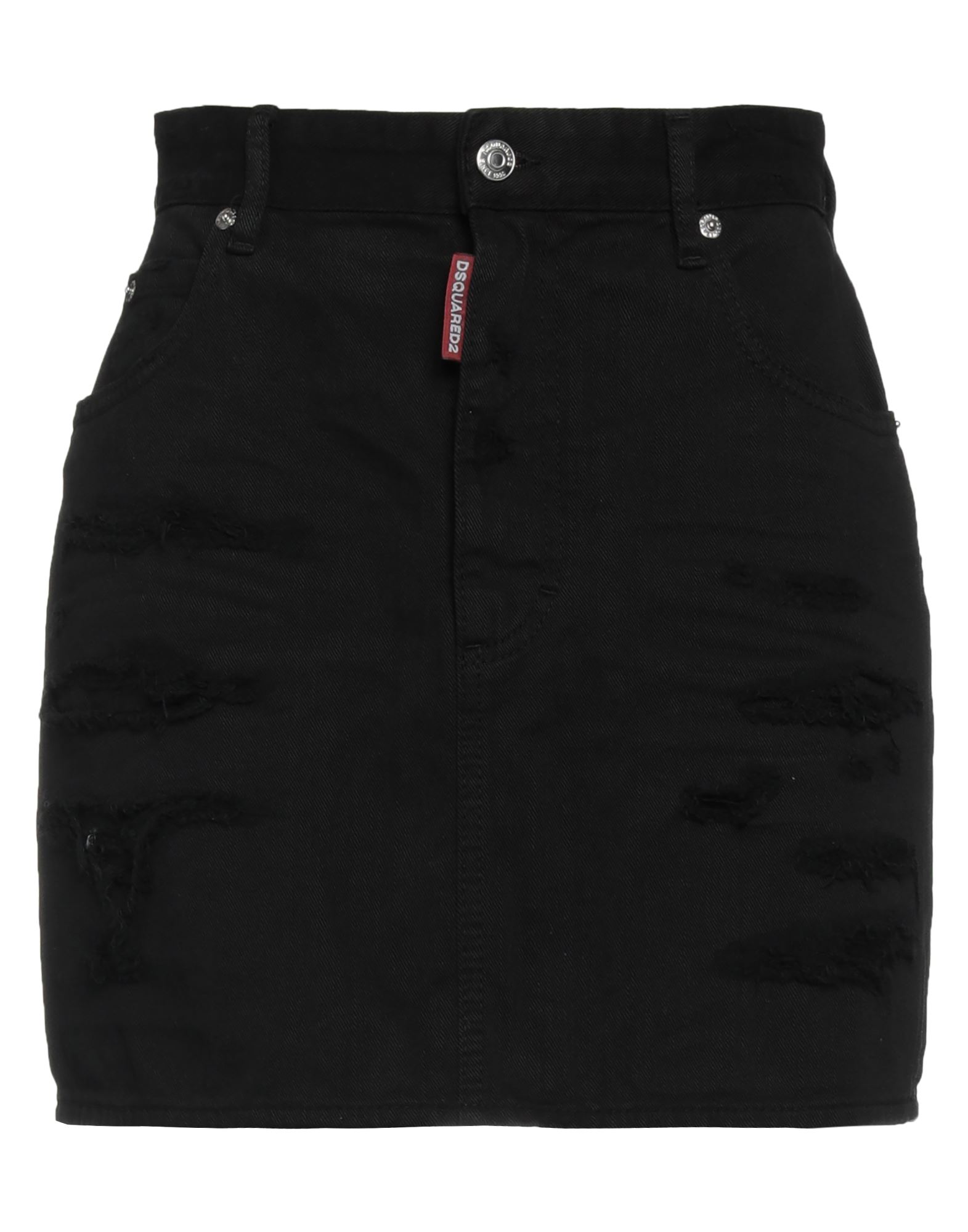 Dsquared2 Denim Skirts In Black