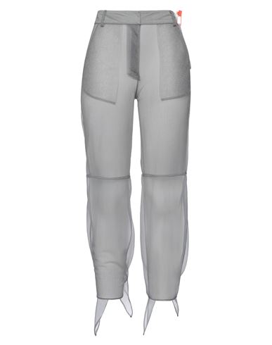 Off-white Woman Pants Grey Size 2 Polyamide