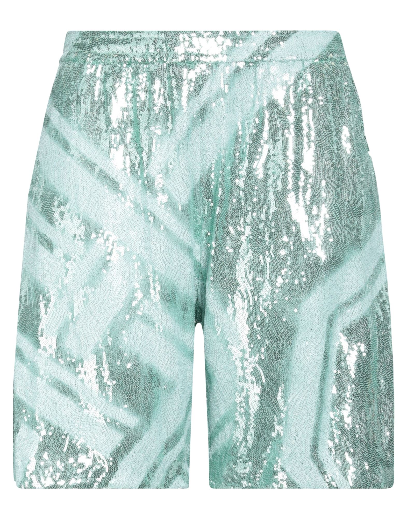 Koché Woman Shorts & Bermuda Shorts Green Size M Polyester, Elastane