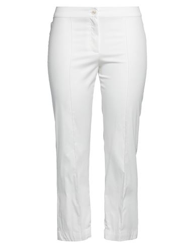 Diana Gallesi Woman Pants Off White Size 16 Cotton, Polyamide, Elastane