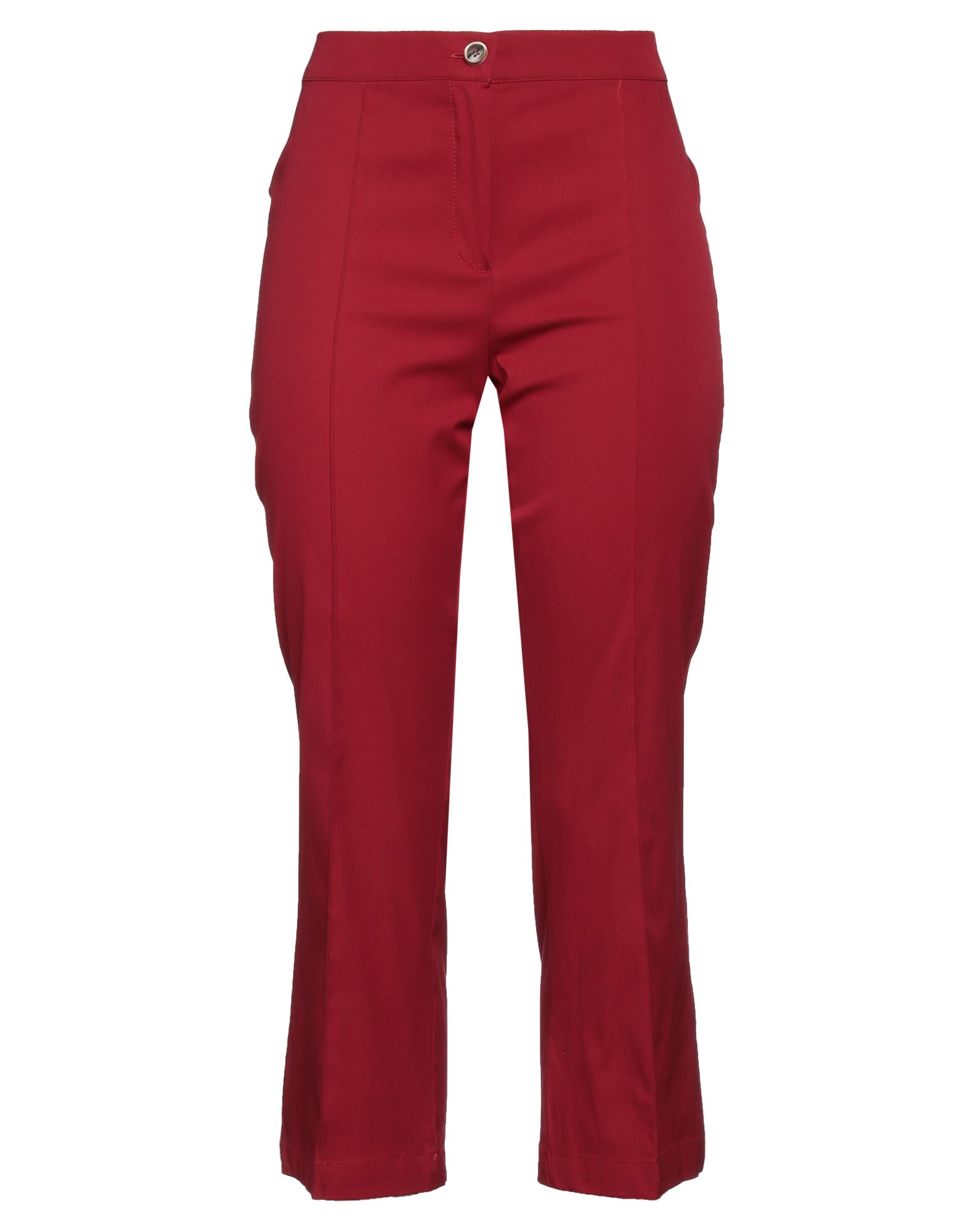 Diana Gallesi Woman Pants Garnet Size 6 Cotton, Polyamide, Elastane In Red