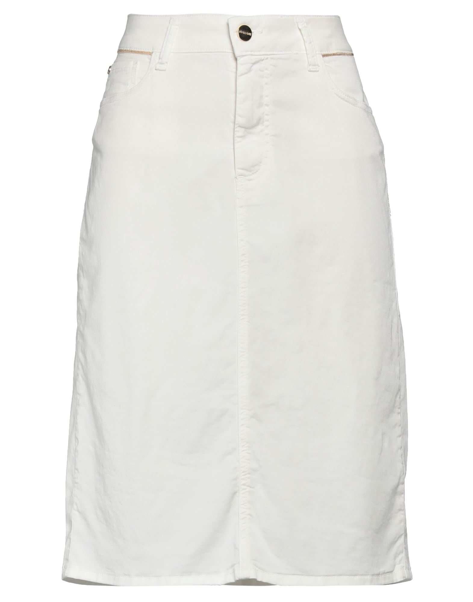 Angelo Marani Mini Skirts In Off White