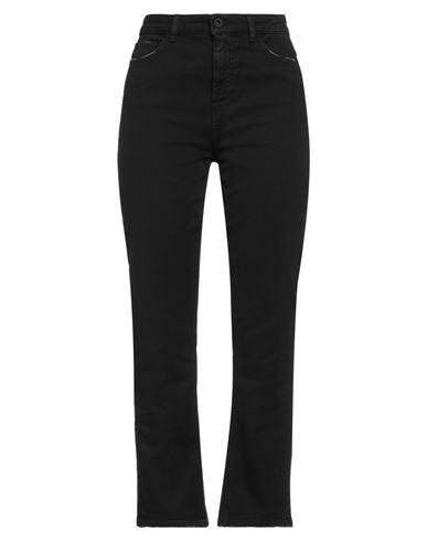 Shop Pence Woman Pants Black Size 29 Cotton, Elastane