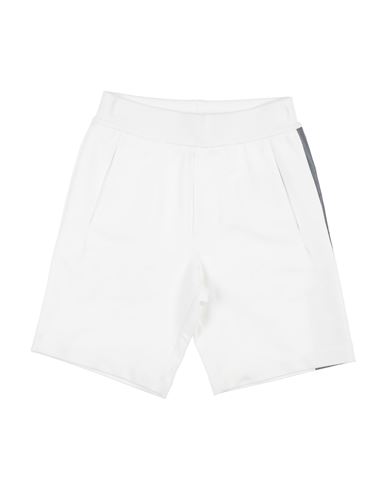 Emporio Armani Babies'  Toddler Boy Shorts & Bermuda Shorts White Size 7 Cotton, Elastane