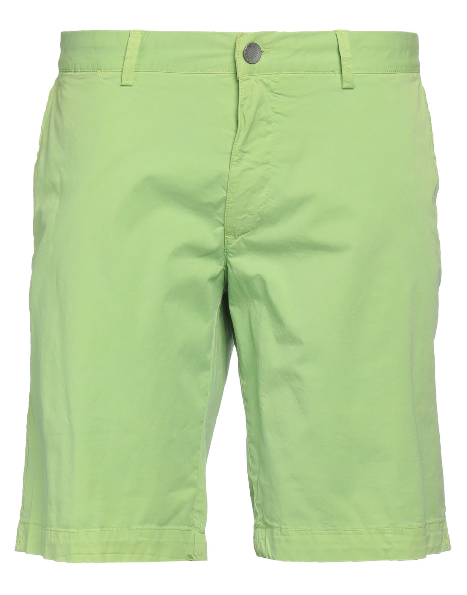 Shop Jeckerson Man Shorts & Bermuda Shorts Acid Green Size 34 Cotton, Elastane