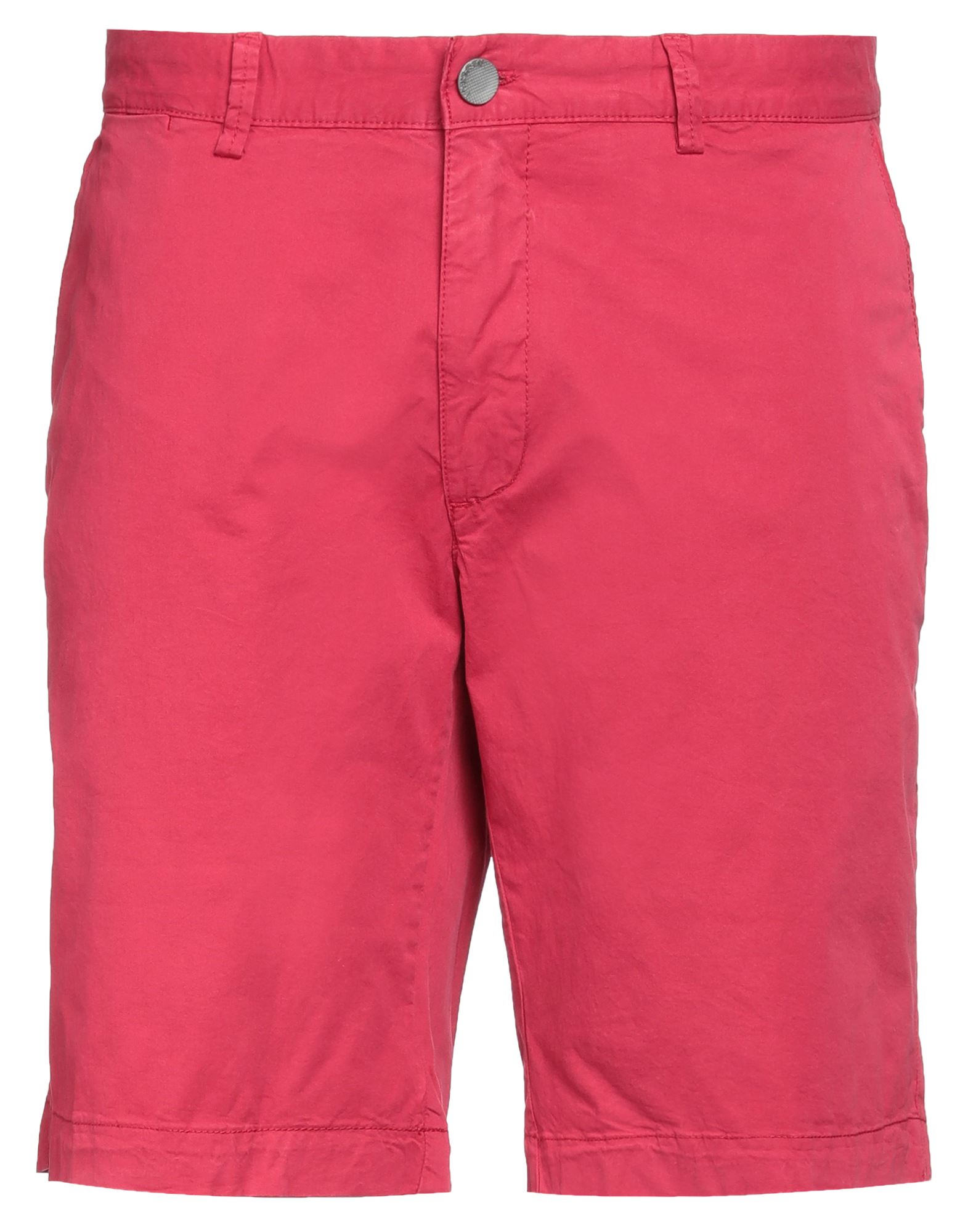 Jeckerson Man Shorts & Bermuda Shorts Coral Size 30 Cotton, Elastane In Red