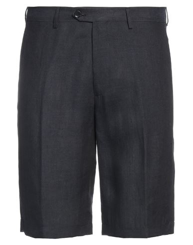 Etro Man Shorts & Bermuda Shorts Midnight Blue Size 38 Linen