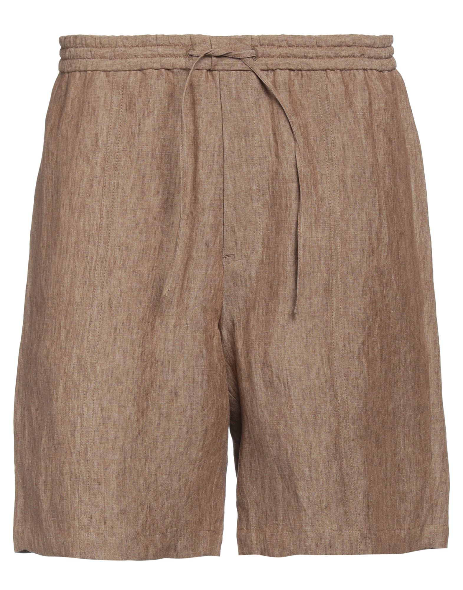 Emporio Armani Man Shorts & Bermuda Shorts Sand Size 38 Linen In Beige
