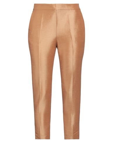 Revise Woman Pants Camel Size 10 Polyester, Nylon, Elastane In Beige