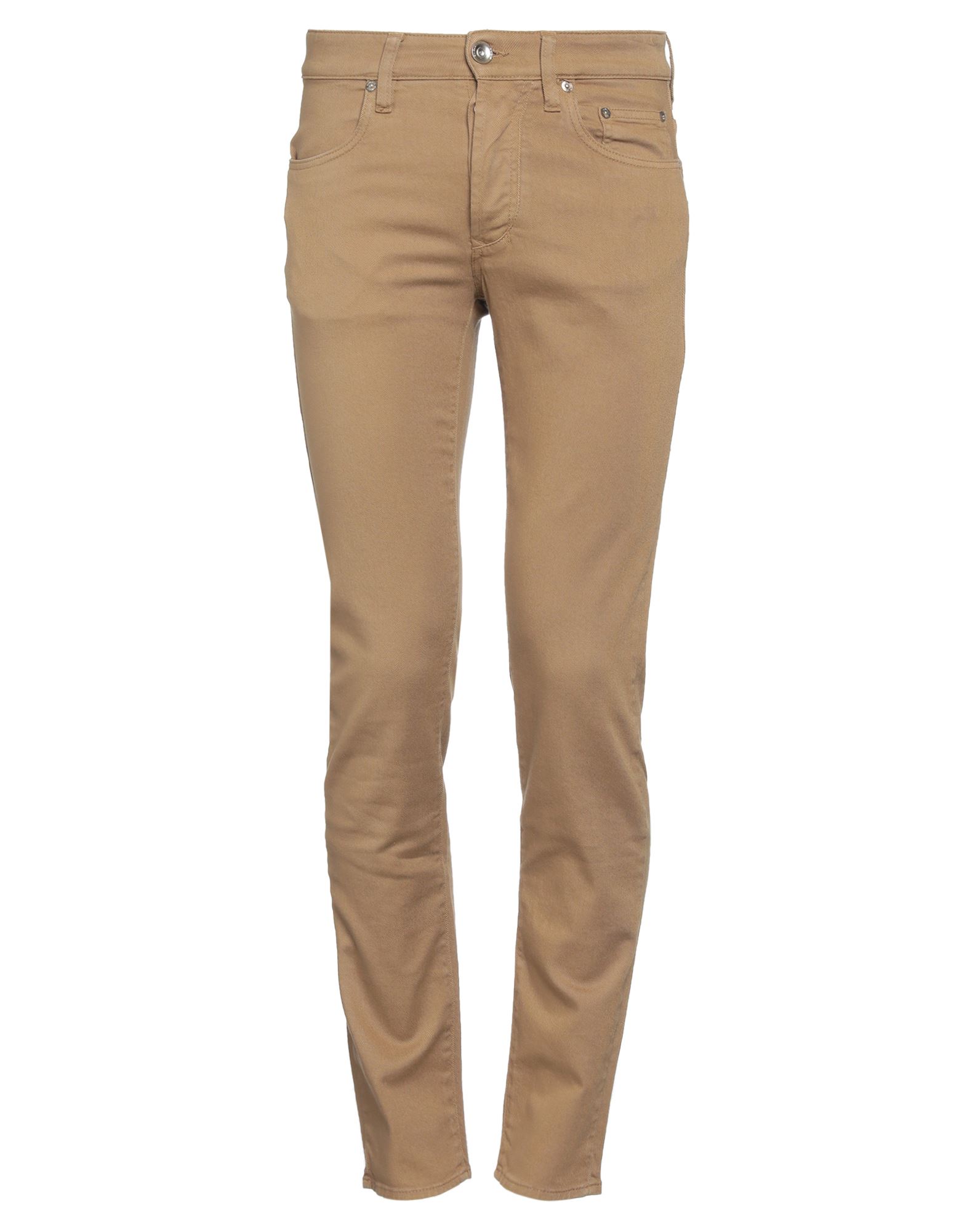 SIVIGLIA SIVIGLIA MAN PANTS CAMEL SIZE 30 COTTON, ELASTANE