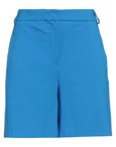 Kaos Woman Shorts & Bermuda Shorts Azure Size 8 Viscose, Polyamide, Elastane In Blue