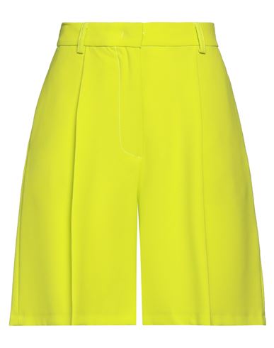 Kaos Woman Shorts & Bermuda Shorts Acid Green Size 8 Polyester, Elastane