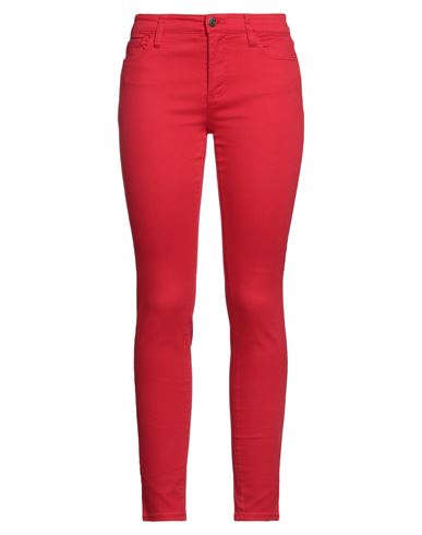 Shop Armani Exchange Woman Jeans Red Size 30 Cotton, Elastomultiester, Elastane