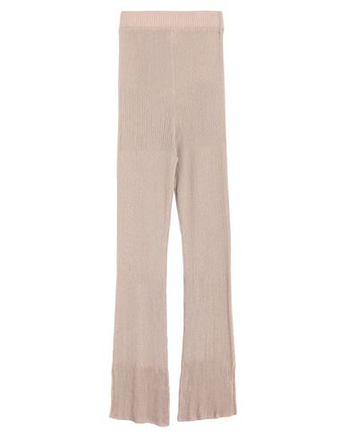 Nocold Woman Pants Sand Size L Viscose, Polyester In Beige