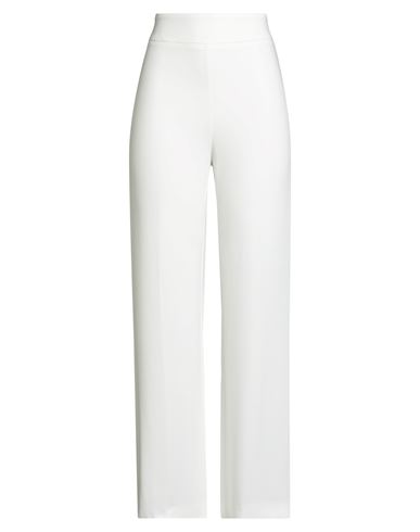 Le Tricot Perugia Woman Pants Ivory Size 8 Viscose, Elastane In White
