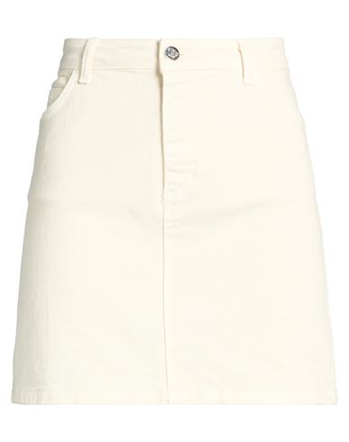 Jeansrock Damen Elfenbein L Damen