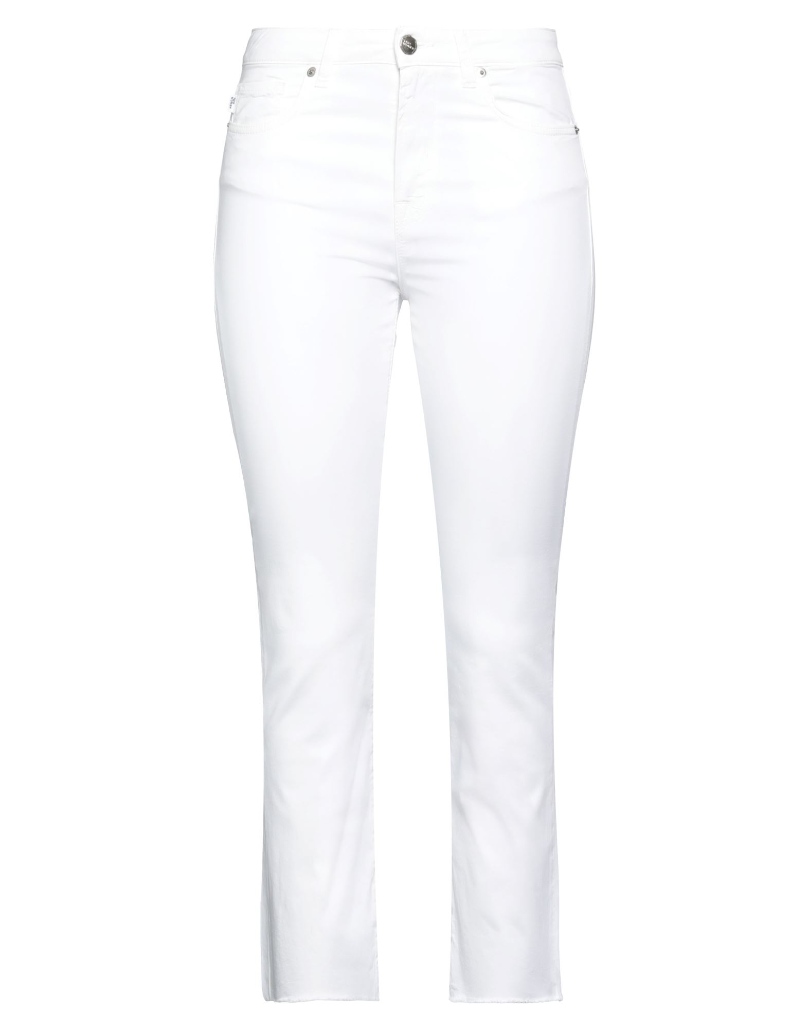 Shop 2w2m Woman Pants White Size 27 Cotton, Elastane