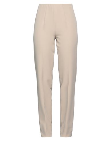 Boutique De La Femme Woman Pants Beige Size 10 Polyester, Elastane