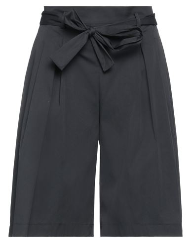 Diana Gallesi Woman Shorts & Bermuda Shorts Black Size 12 Cotton, Polyamide, Elastane