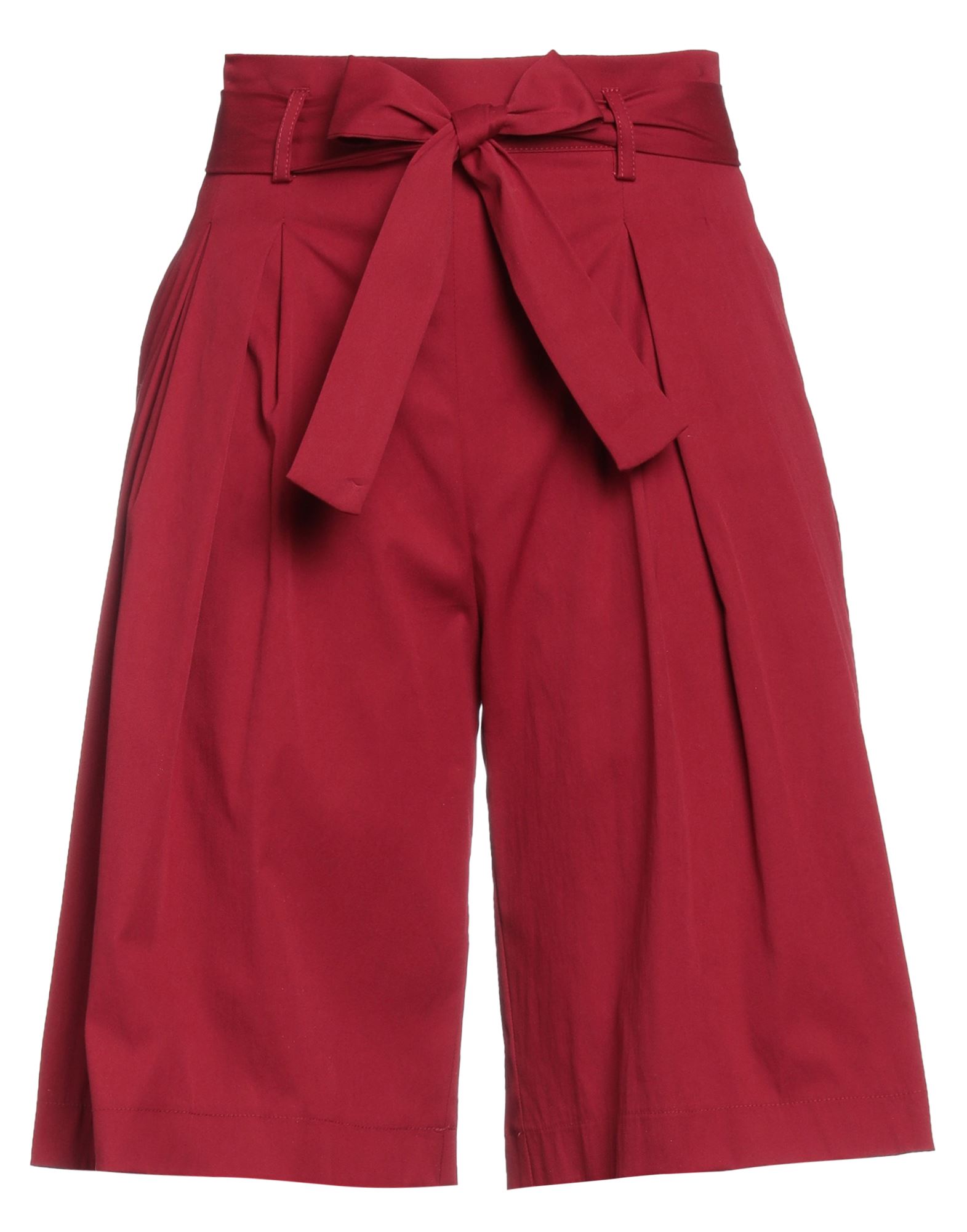 Diana Gallesi Woman Shorts & Bermuda Shorts Garnet Size 2 Cotton, Polyamide, Elastane In Red