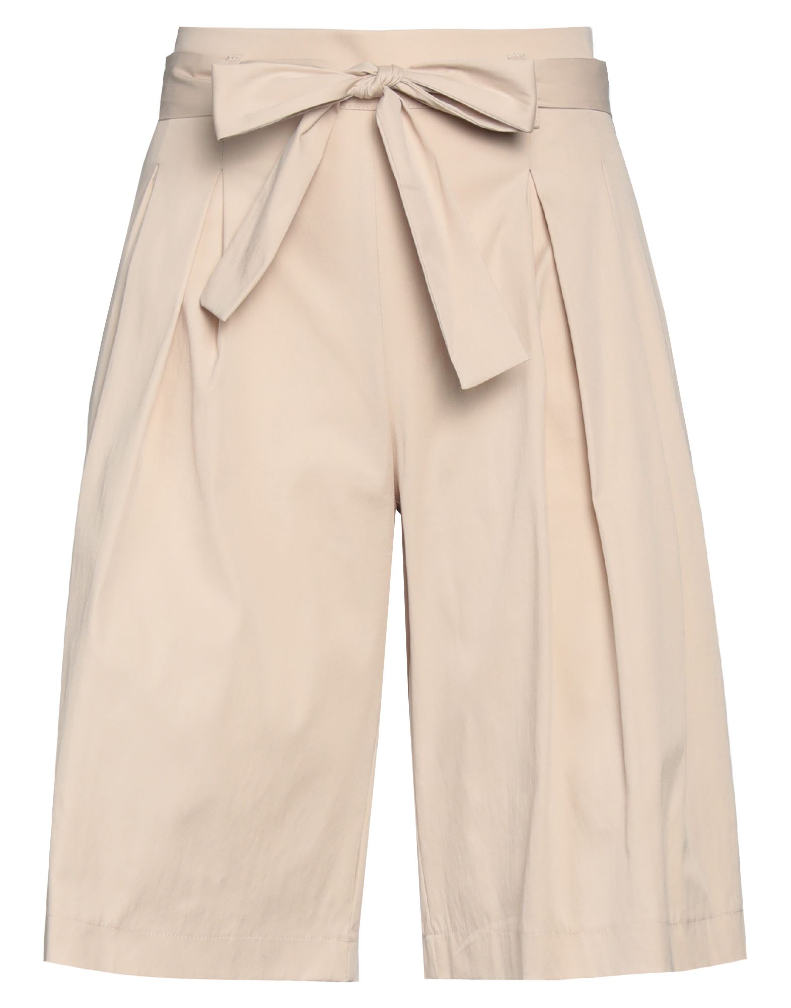 Diana Gallesi Woman Shorts & Bermuda Shorts Beige Size 12 Cotton, Polyamide, Elastane