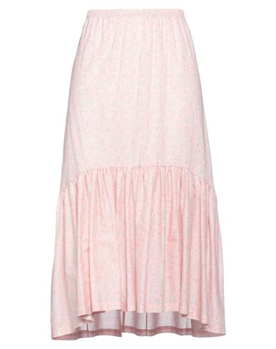Miki Thumb Woman Midi Skirt Pink Size L Cotton