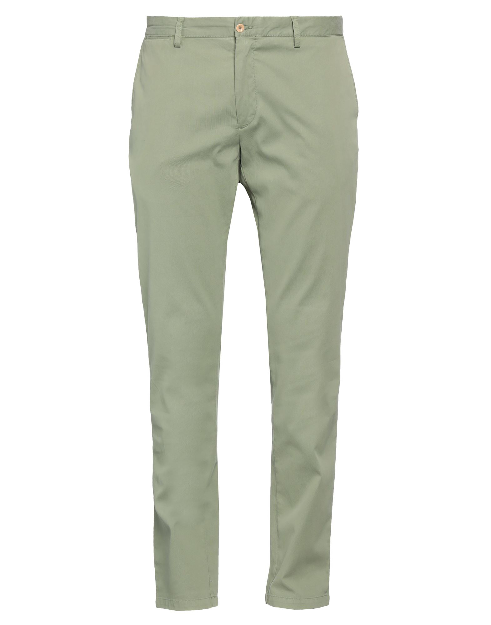 Shop Hackett Man Pants Military Green Size 30 Cotton, Elastane