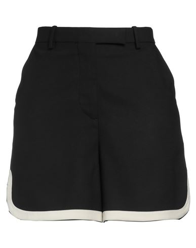 Maria Vittoria Paolillo Mvp Woman Shorts & Bermuda Shorts Black Size 8 Nylon, Virgin Wool, Viscose,