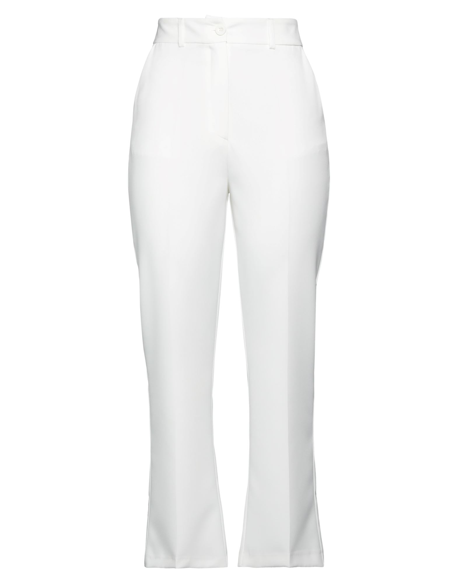 Denny Rose Woman Pants Ivory Size 6 Polyester, Elastane In White