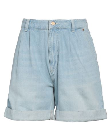 Essentiel Antwerp Woman Denim Shorts Blue Size 8 Cotton