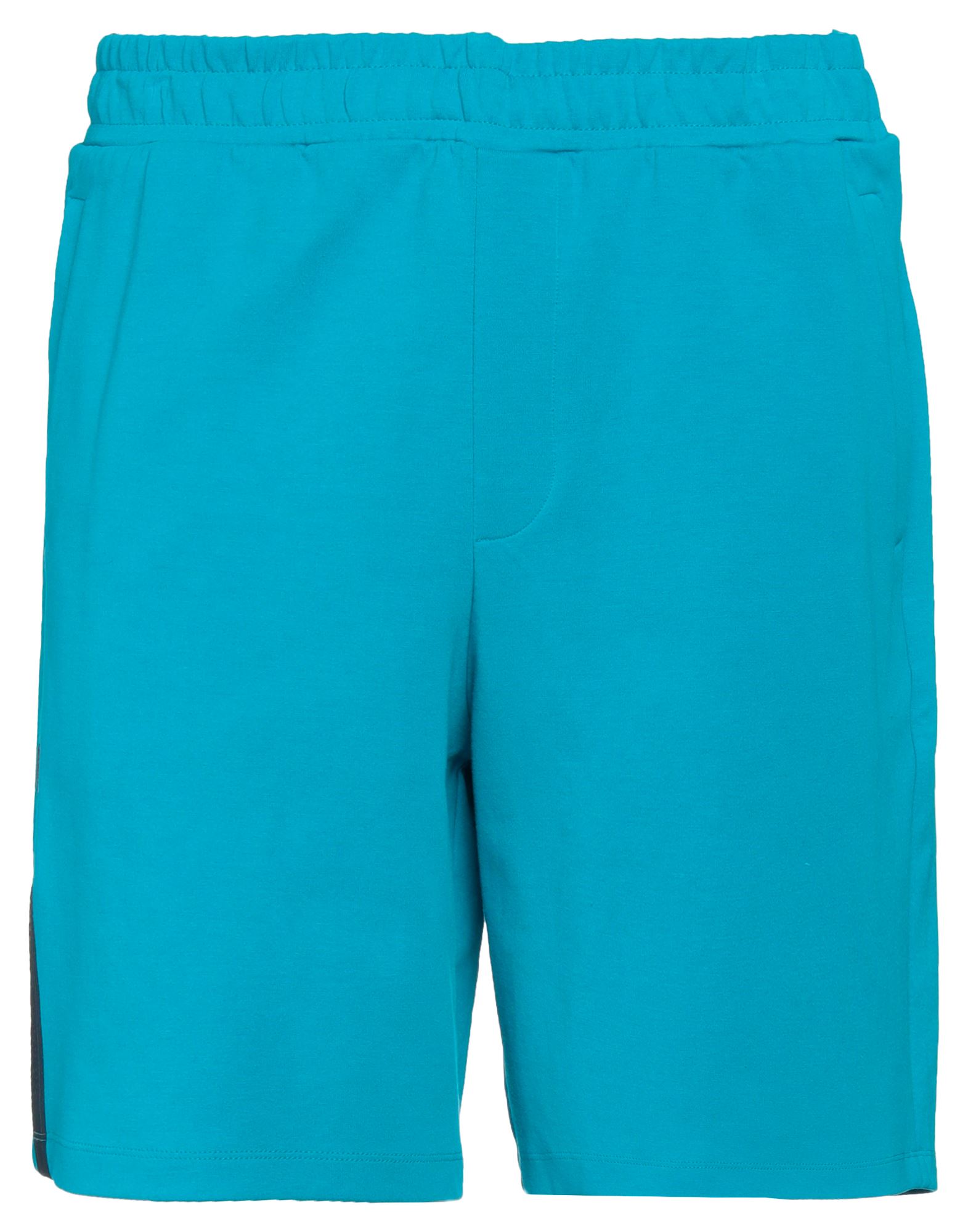 Armani Exchange Man Shorts & Bermuda Shorts Azure Size Xxl Cotton, Polyester In Blue