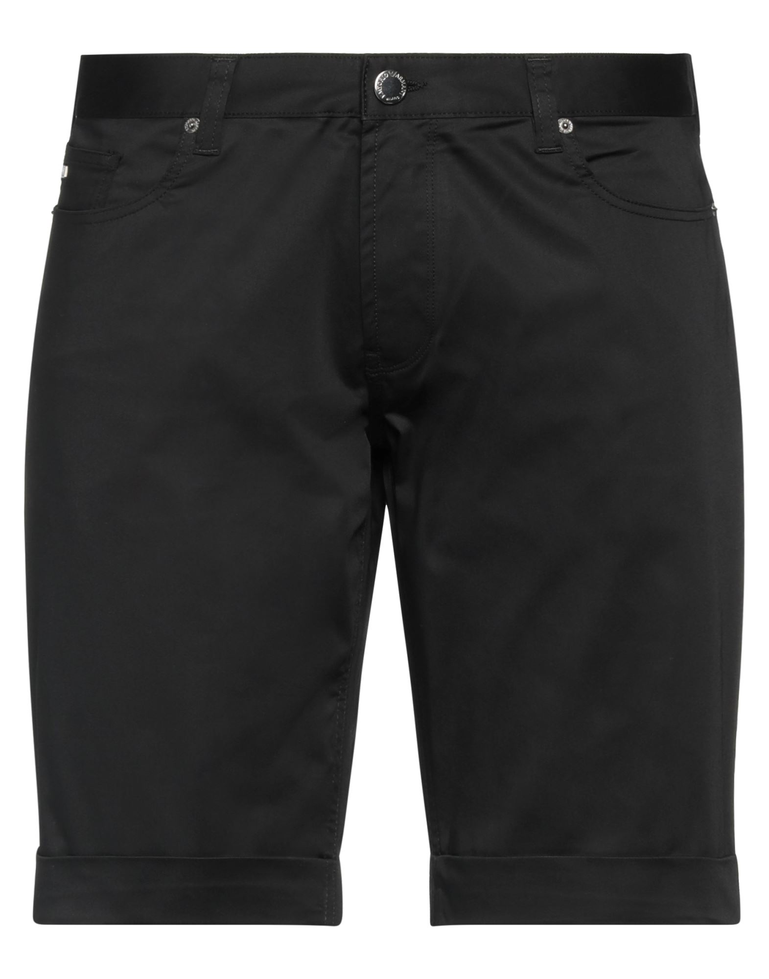 Emporio Armani Man Shorts & Bermuda Shorts Black Size 40 Cotton, Elastane