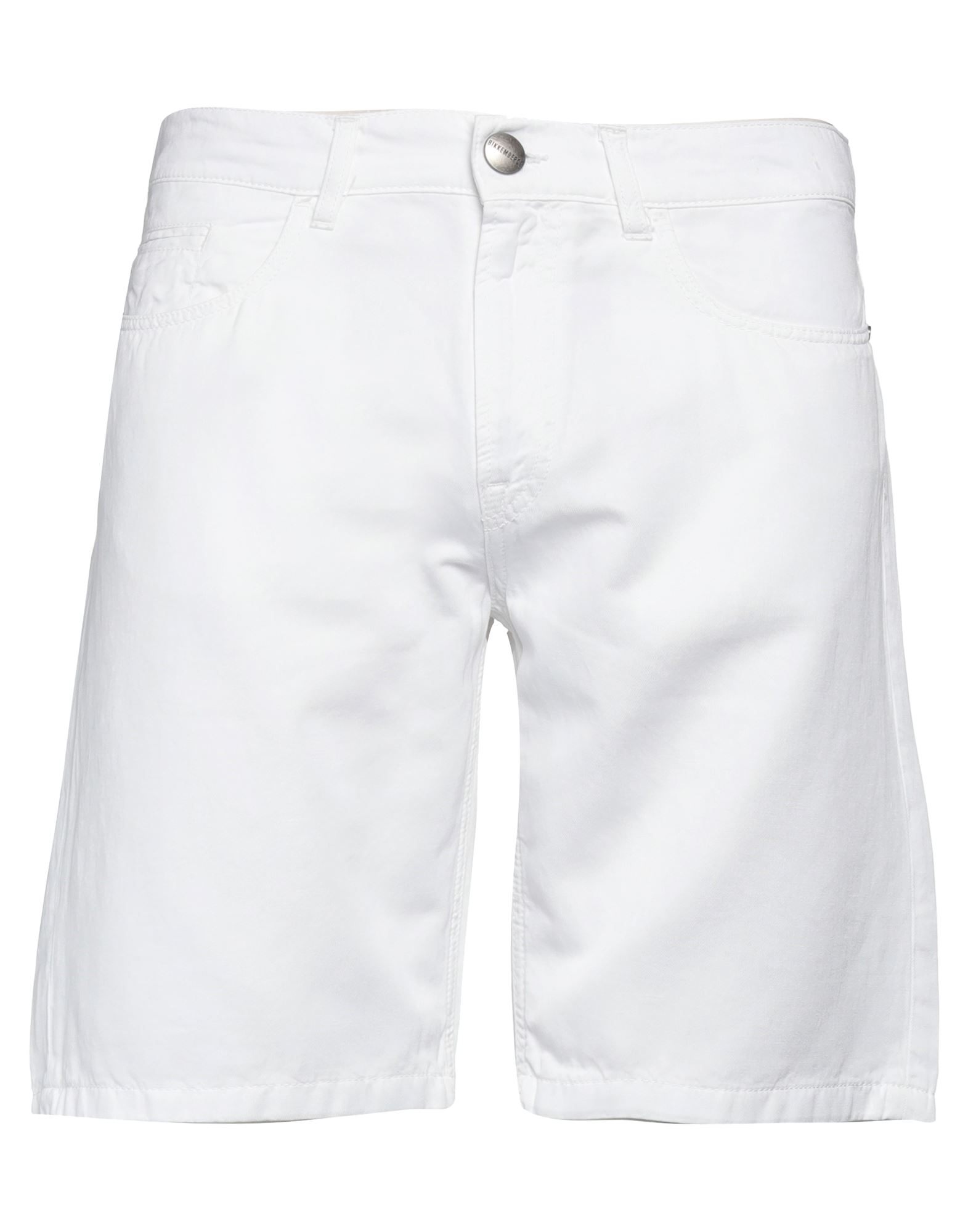 Bikkembergs Man Shorts & Bermuda Shorts White Size 29 Cotton, Linen