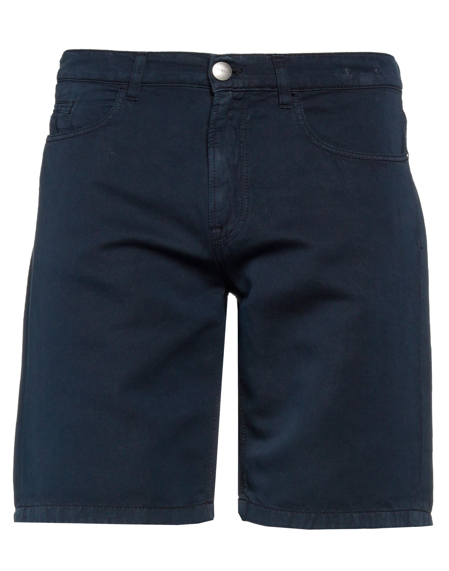 Bikkembergs Man Shorts & Bermuda Shorts Midnight Blue Size 32 Cotton, Linen