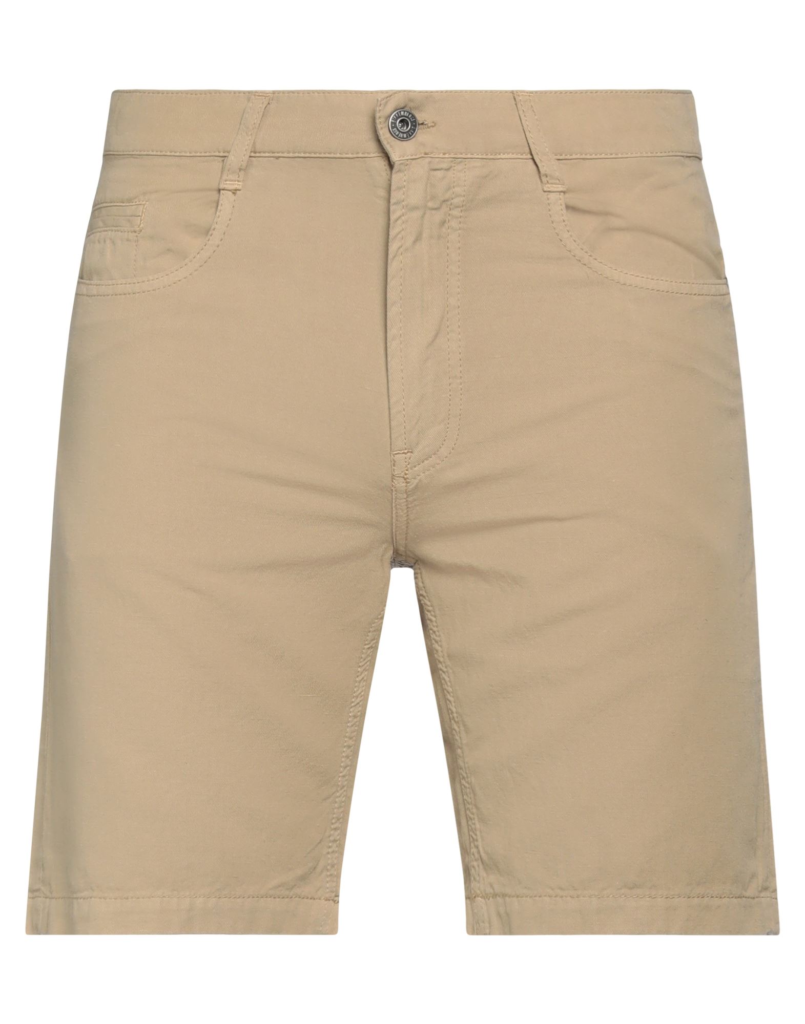 Bikkembergs Man Shorts & Bermuda Shorts Beige Size 31 Cotton, Linen