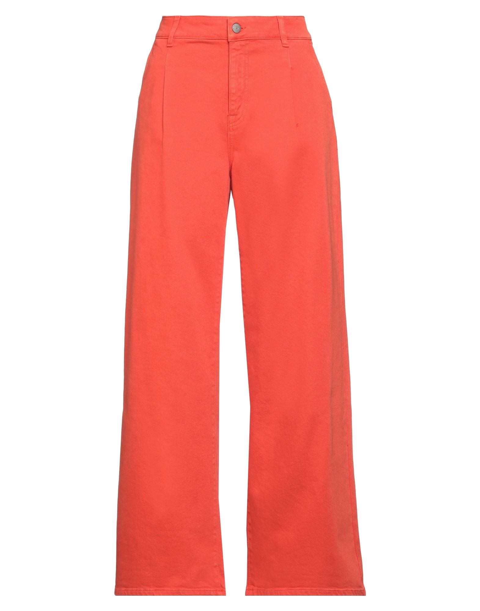 Shop P.a.r.o.s.h P. A.r. O.s. H. Woman Jeans Orange Size S Cotton, Elastane