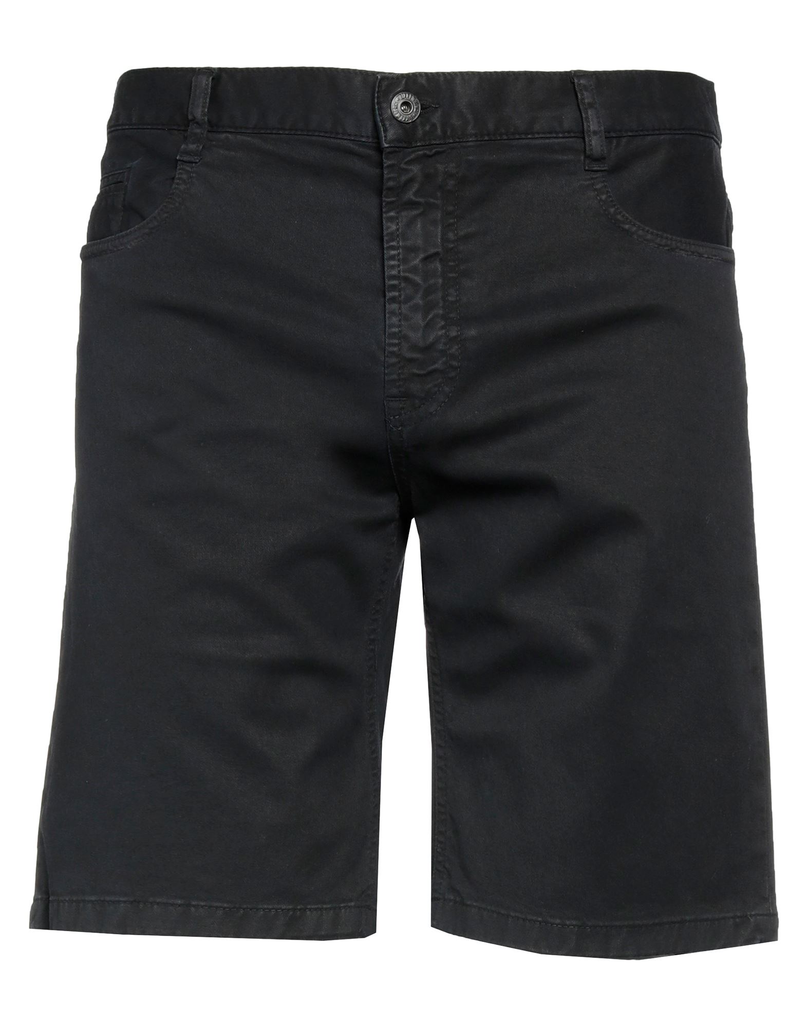 Bikkembergs Man Shorts & Bermuda Shorts Black Size 34 Cotton, Elastane