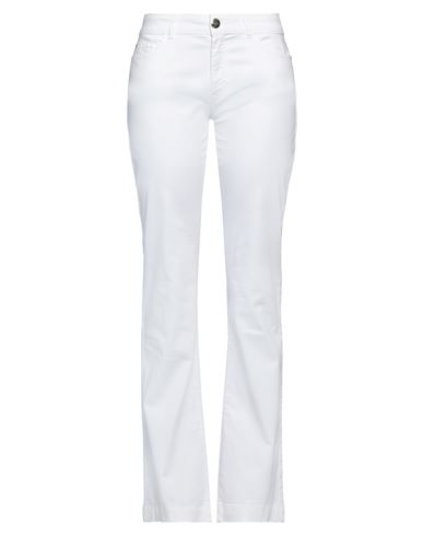 Shop Nenette Woman Pants White Size 29 Cotton, Elastane