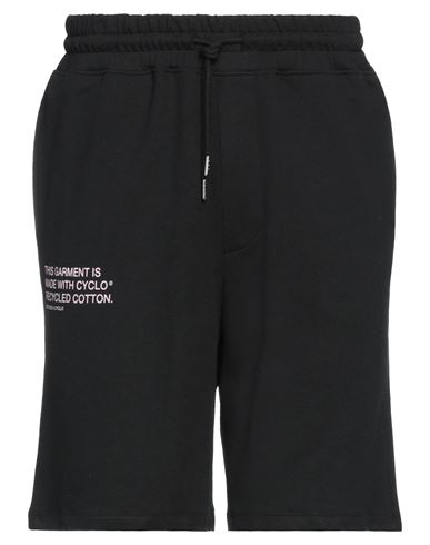 Selected Homme Man Shorts & Bermuda Shorts Black Size M Recycled Cotton, Viscose