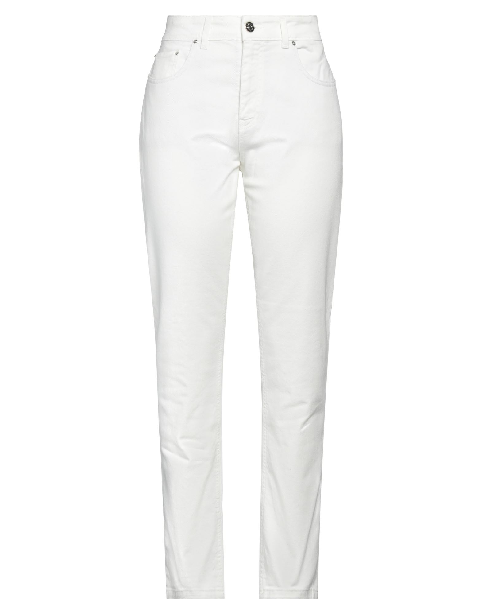 Noir And Bleu Pants In White