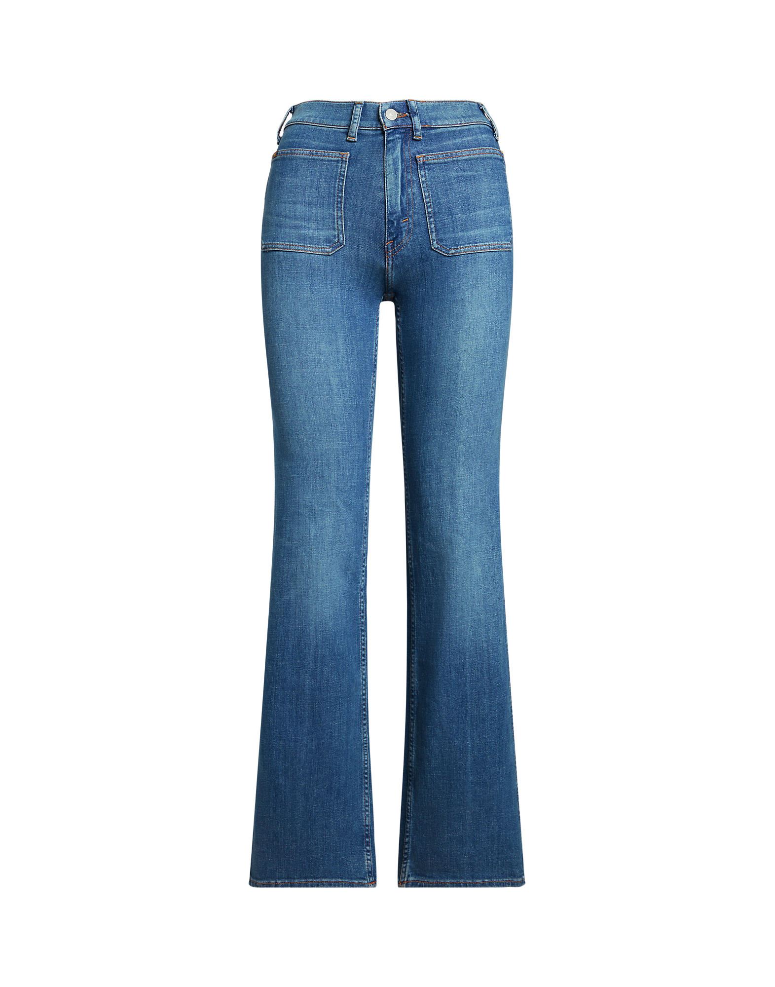 Shop Polo Ralph Lauren Woman Jeans Blue Size 30 Cotton, Recycled Cotton, Elastane