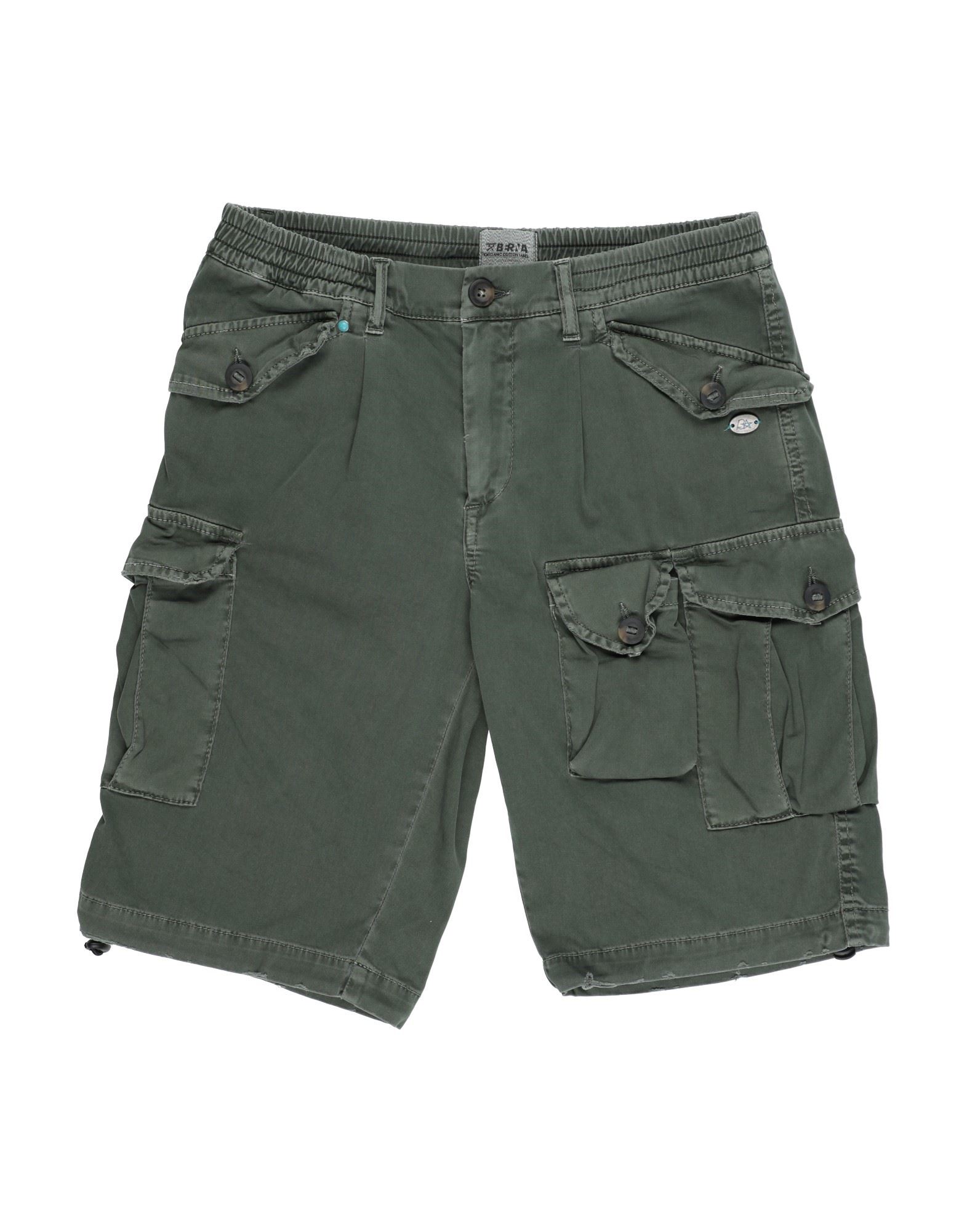 Berna Kids'  Toddler Boy Shorts & Bermuda Shorts Military Green Size 6 Cotton, Elastane