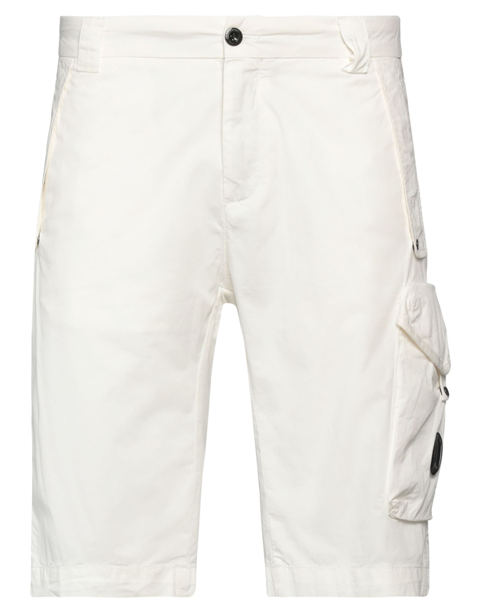 C.p. Company C. P. Company Man Shorts & Bermuda Shorts White Size 38 Cotton, Elastane