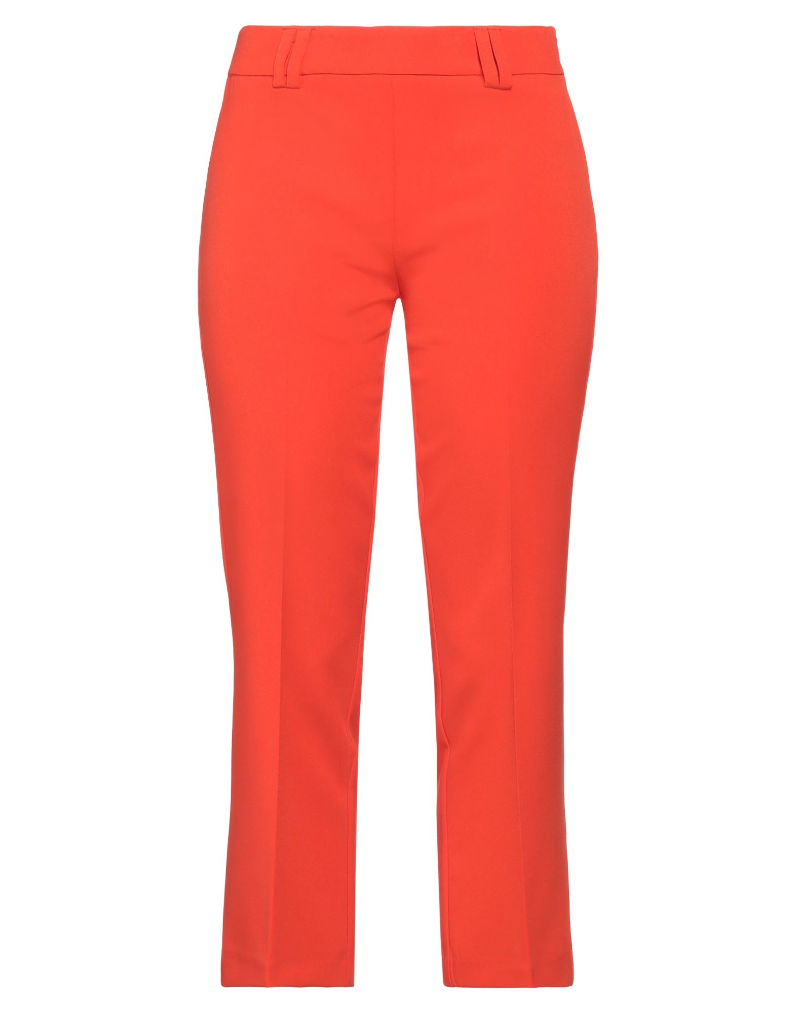 MEM.JS MEM. JS WOMAN PANTS ORANGE SIZE 8 POLYESTER, ELASTANE