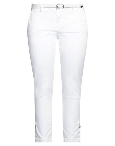 Liu •jo Woman Pants White Size 28 Cotton, Elastane
